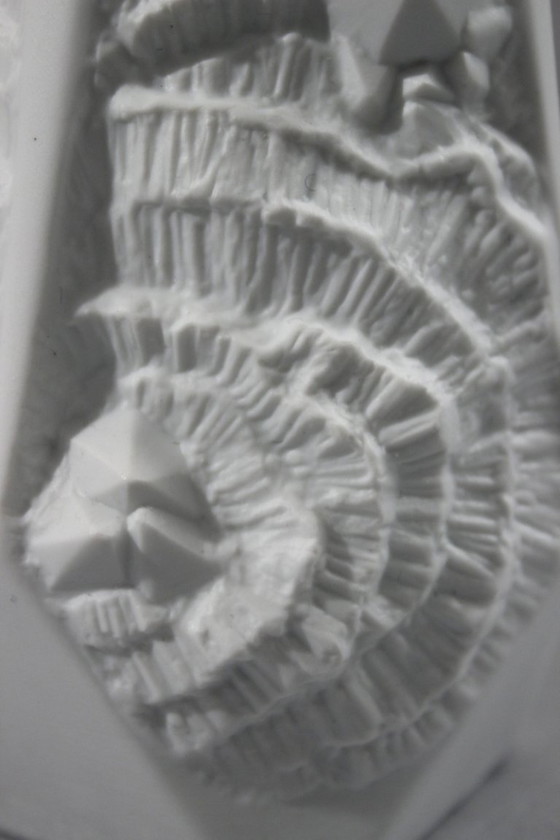Image 1 of Manfred Frey & Ak Kaiser - Ammonite “Fossil” porcelain vase Op Art 1970s