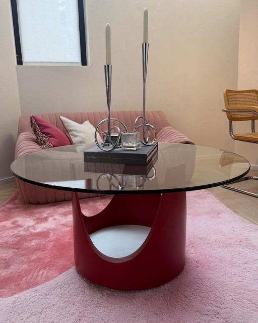 Table vintage sur roulettes