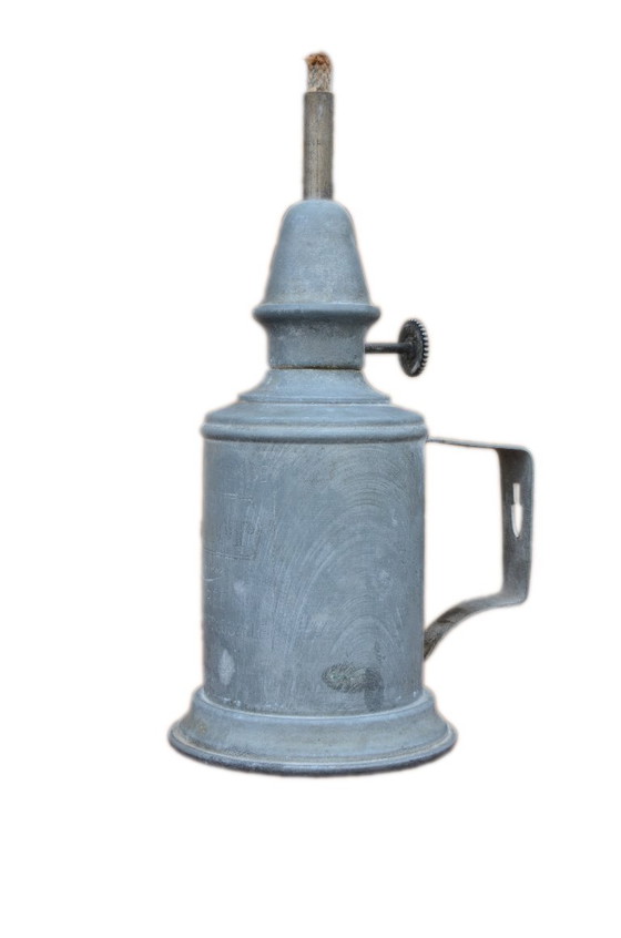 Image 1 of Brulor benzinelamp van wit metaal, 10x17 cm