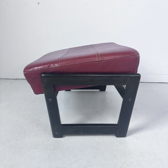Image 1 of Pouf in pelle Sven Elkekaer anni '80