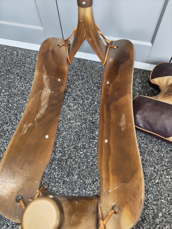 Tabouret vintage Camel – Leather, Metal (photo 8 of 11)