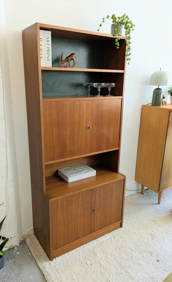 Image 1 of Vintage midcentury highboard, bookcase