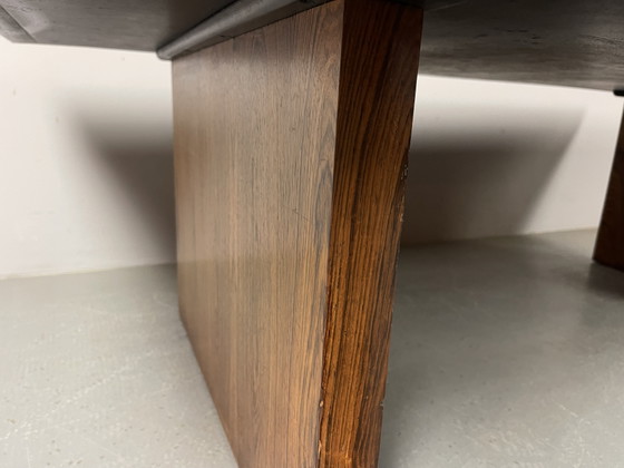 Image 1 of Artistic Brutalist Brass-Etched Coffee Table in the Style of Bernhard Rohne, Germany, 1960s. Ref.: CT1001