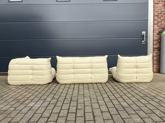 Image 1 of 100% authentic Ligne Roset Togo 1.2z & corner in beige leather