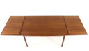 Danish extendable rectangular dining table 'Gimlinge' restored
