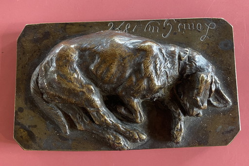 Louis Guy Bronze Sleeping Basset