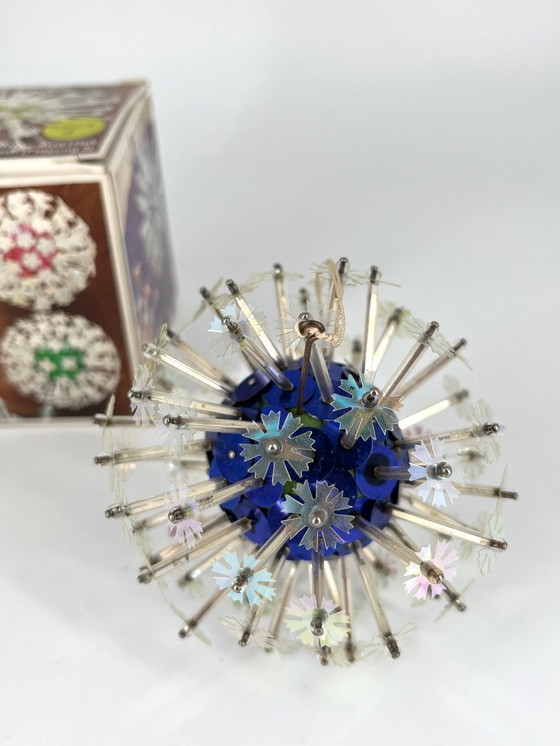 Image 1 of Vintage Space Age Ornament – Blauw – Jaren 60 – In doos