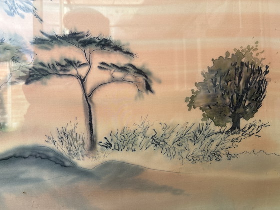 Image 1 of Large decorative landscape painting