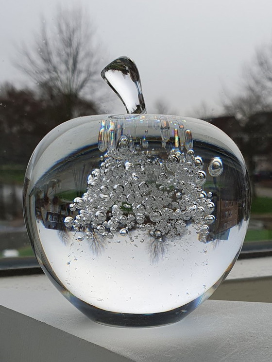 Image 1 of Two vintage glass objects / paperweights by Siem vd Marel, Royal Leerdam.