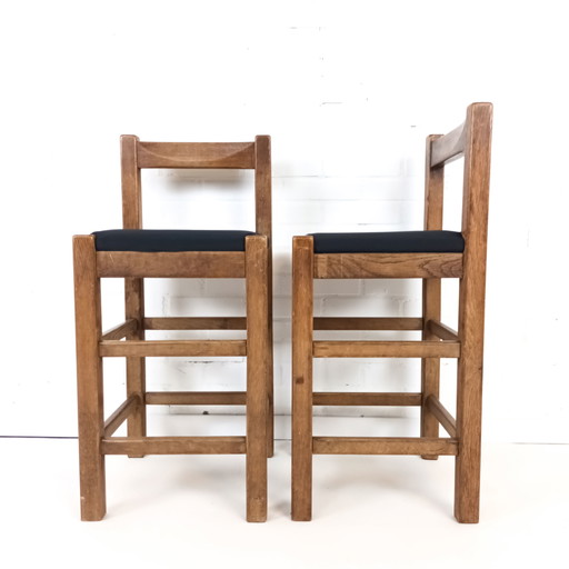 2x Vintage Barhocker minimalistisch