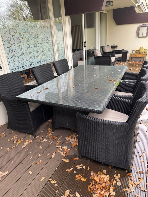 Image 1 of Borek Windsor tuintafel, stoelen en kussen