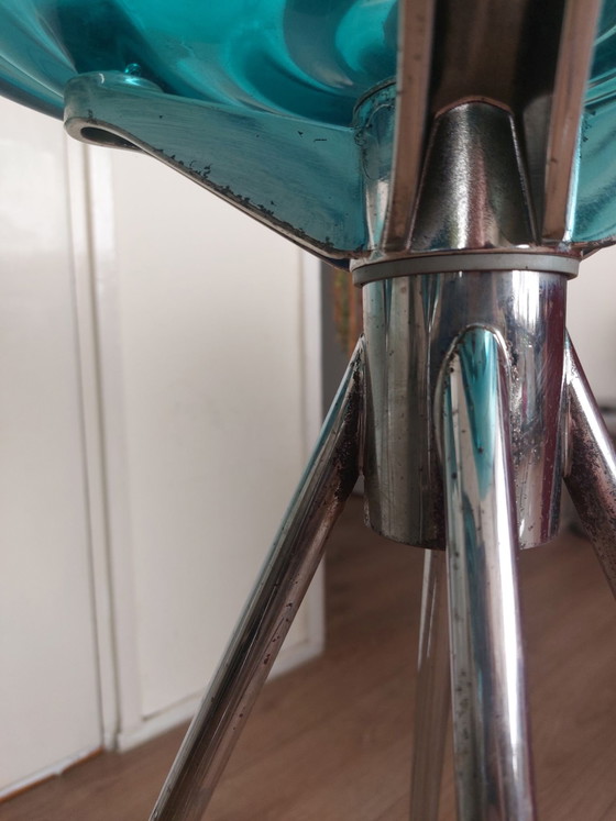 Calligaris L'eau Barstools (3 pieces) – Chrome, Plastic (photo 4 of 13)