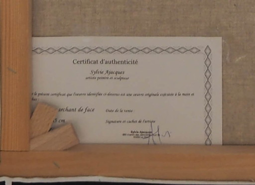 Tigre marchant vers le spectateur Huile sur toile