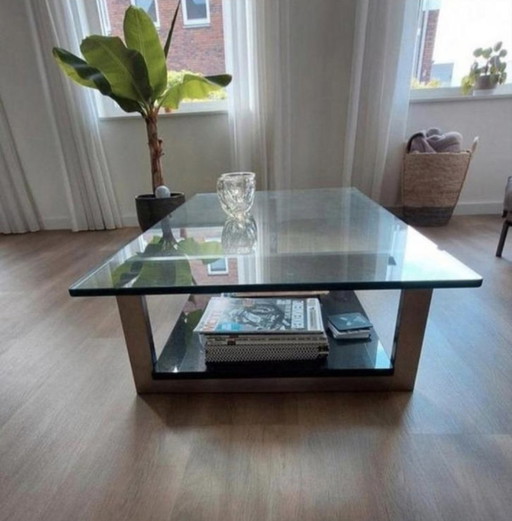 Turin GT design coffee table, Metaform Rolph Benz style ... style glass and hard stone