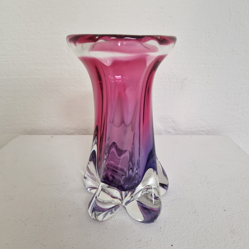 Pink/purple Murano vase