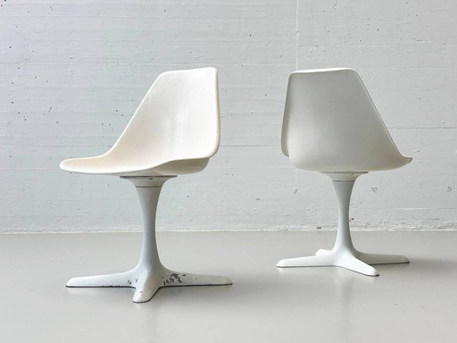 Chaises tulipes de Maurice Burke pour Arkana, années 1960