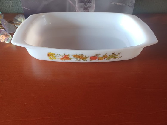 Image 1 of Vintage Arcopal France "Lotus" Vegetable Oven Dish – 1970s
