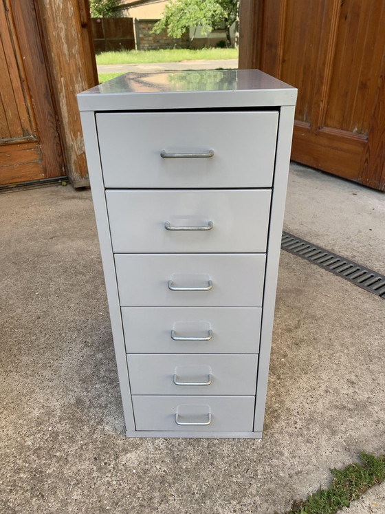 Industrial Grey Metal Chest of Drawers, 1980s – Industrieel (photo 6 of 7)