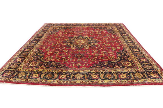 Image 1 of Original Perserteppich Keschan,Kashan Rot 331 x 286 cm Top Zustand Klassik Alt