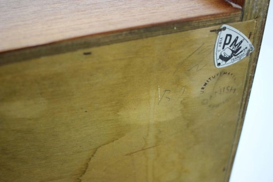 Gerecycled Deens dressoir uit de jaren 60 in mid-century modern stijl, gemaakt van teakhout, op – Glass (photo 12 of 12)