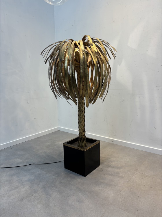 Image 1 of Maison Jansen Palm Tree Floor Lamp
