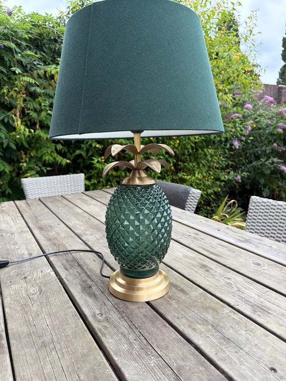 Image 1 of Vintage Sissyboy Pineapple Lamp Hollywood Regency Style