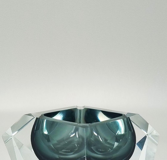Image 1 of 1960s Astonishing Grey Ashtray or Catch-All By Flavio Poli for Seguso