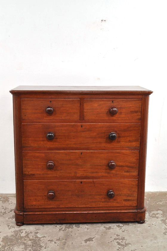 Image 1 of Vintage English Dresser Mahogany, 1880