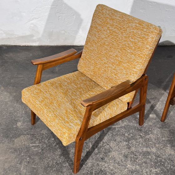 Coppia di Poltrone rumene stile "Centa", anni '60 – Legno (photo 11 of 14)