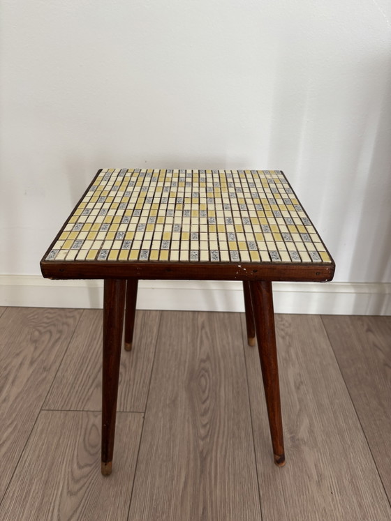 Porte-plantes Mosaïque Vintage Années 50/60 Design Mid-Century – Wood (photo 2 of 5)