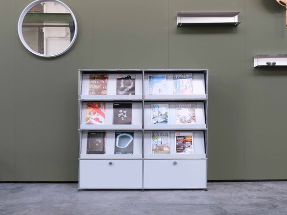 Vintage USM Haller Display Commode Kast – Opbergkast, Metal (photo 8 of 8)