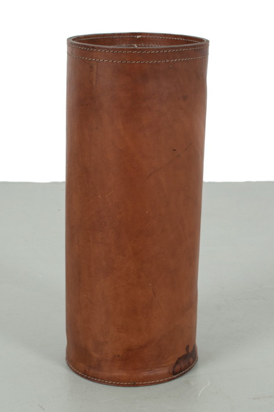 Image 1 of Leather waste bin