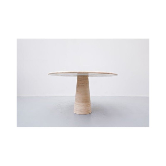 Image 1 of Vintage Travertine Table, Italian 1970s