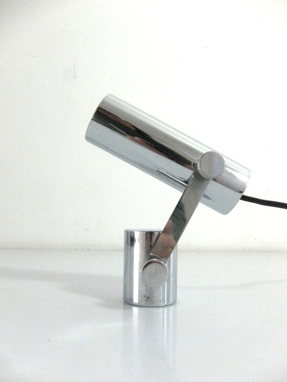 Image 1 of Lampada da tavolo vintage anni '60 in metallo e cromo