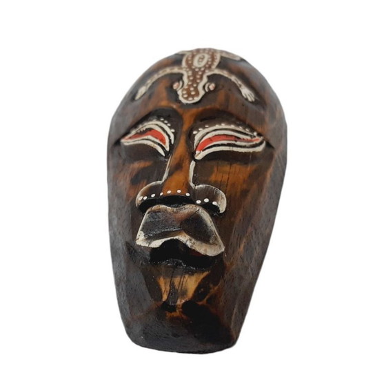 Image 1 of Maschera africana in legno d'epoca