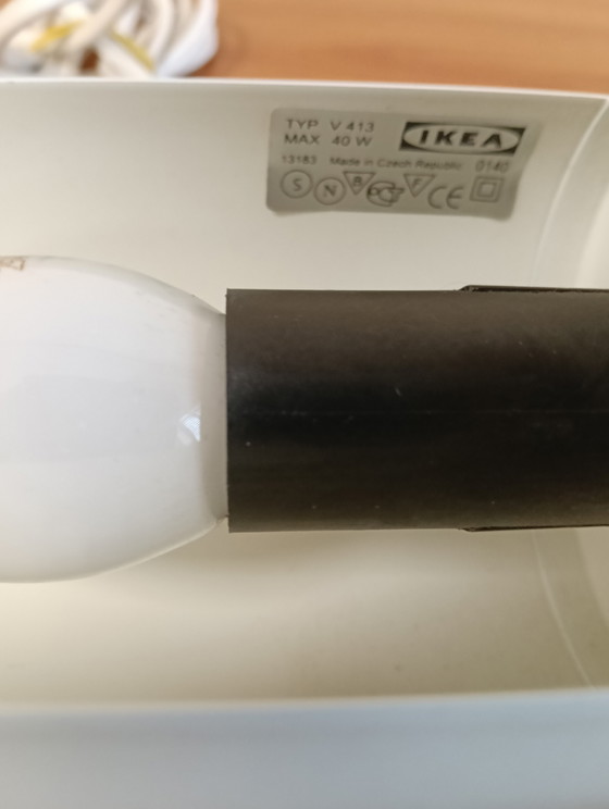 Vintage Wall Lamp from IKEA White, 1980s – Wall lights, Metal (photo 8 of 8)