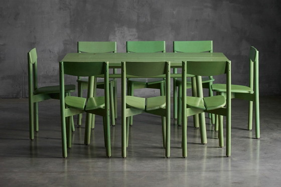 Image 1 of Tables "grain de café" vertes par Pierre Gautier Delaye, France, 1965