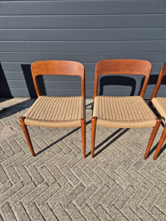 4 belle sedie Niels Otto Moller modello 75 – Niels Otto Møller, Sedie da pranzo, Legno (photo 2 of 11)