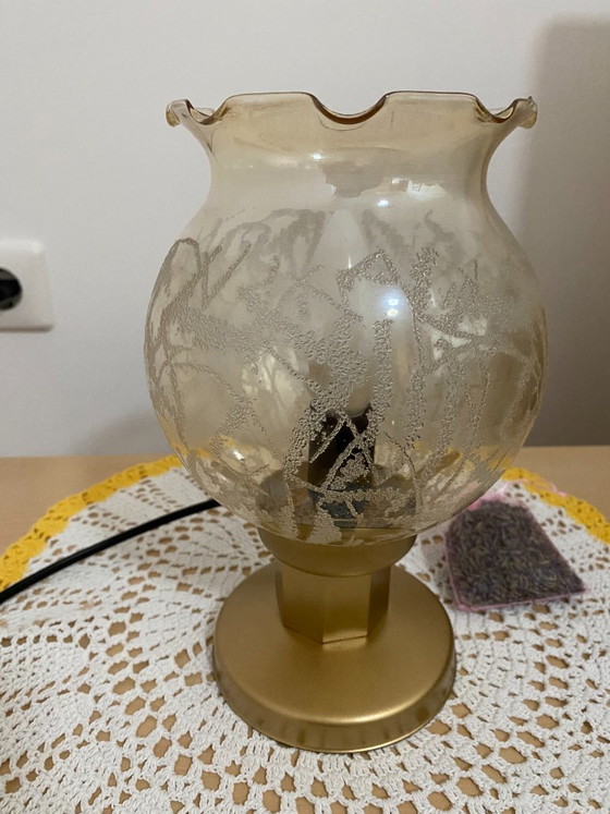 Paire de lampes de chevet vintage KOZOLE, Yougoslavie, années 1970 – Metal, Glass (photo 5 of 12)
