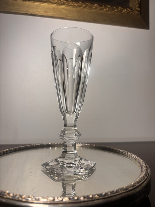 Baccarat Harcourt fluit, 1841, gesigneerd