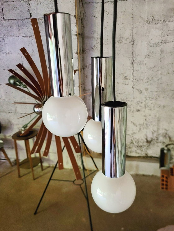 Image 1 of Thorn waterval hanglamp chroom uit 1980
