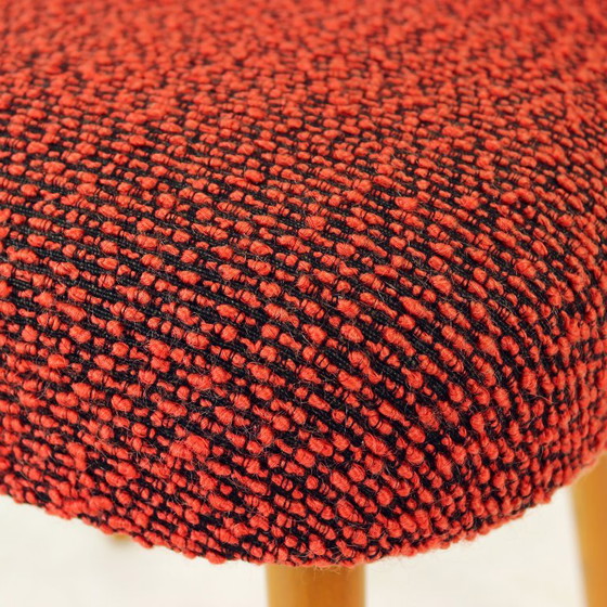 Vintage eetkamerstoelen van Oswald Heardtl voor Ton, Tsjechoslowakije, jaren 60, set van 4 – Textile, Wood (photo 15 of 15)