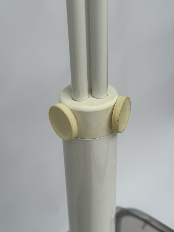 Image 1 of Grande lampe de table cascade en verre opalin – Design néerlandais des années 1970