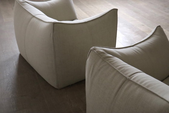 Image 1 of De Le Bambole bank en fauteuil van Mario Bellini voor B&B Italia, jaren 70.