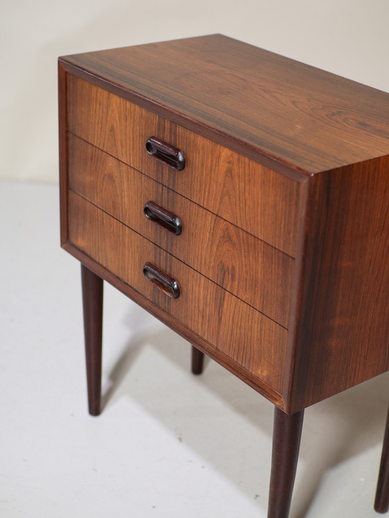 Image 1 of Table de chevet en palissandre commode danoise vintage