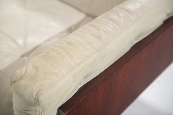 Image 1 of Splendido divano vintage Oriolo in pelle disegnato da Claudio Salocchi per Sormani, anni '60.