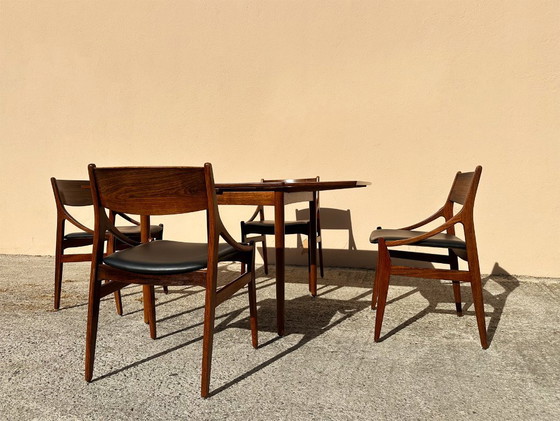 Image 1 of Carlo Jensen Extendable and Convertible Dining Table in Rio Rosewood