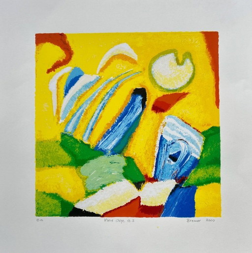 Serigrafía de Saskia Bremer - Nueva era a.3