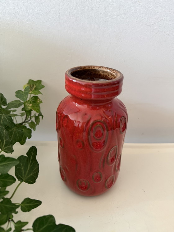 Image 1 of Vaso della Germania Ovest, anni '70, in ceramica rossa
