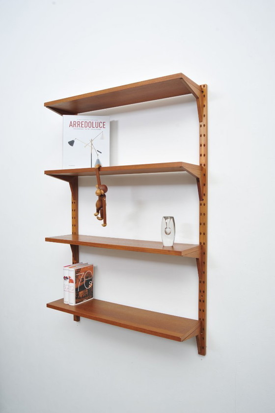 Image 1 of "Royal System" wall shelf made of teak by Poul Cadovius for CADO (1950s)